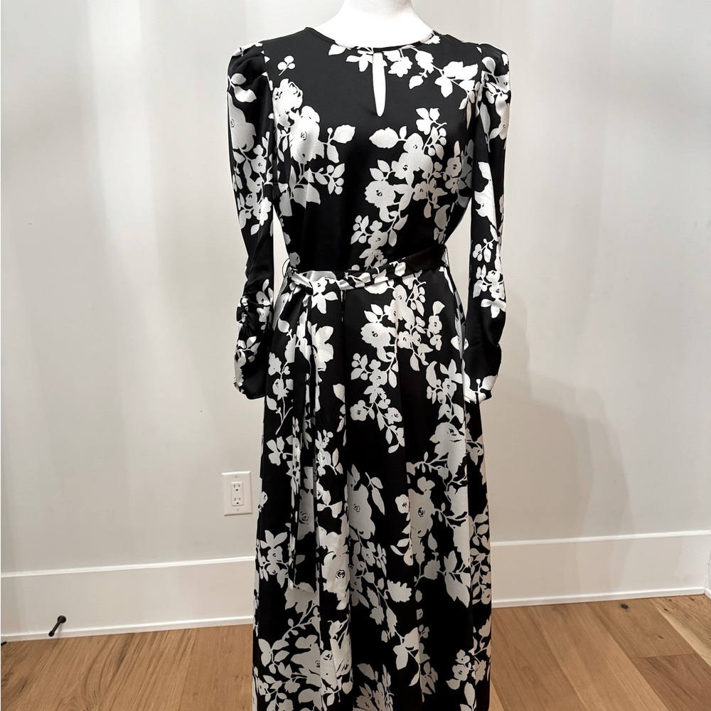 Floral Midi Dress, long sleeve